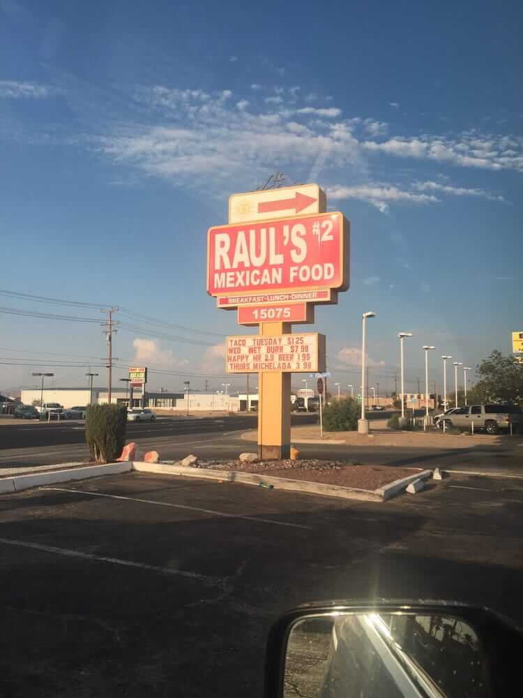 Raul's Mexican Food Victorville, CA Full Menu, Reviews, Photos